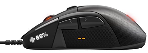 SteelSeries Rival 700, Mouse optic pentru jocuri, Iluminare RGB, 7 butoane, afișaj OLED, alerte Tactile, - Negru