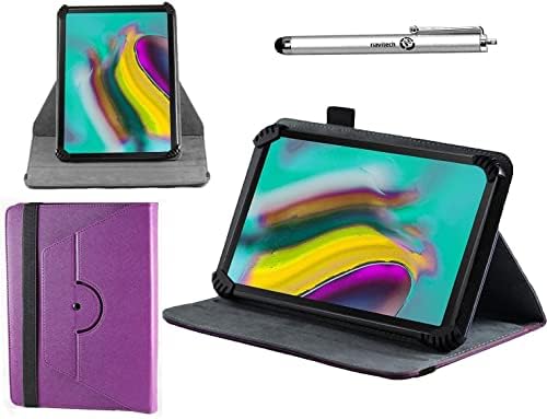Carcasă purpurie Navitech cu 360 Stand de rotație și Stylus compatibil cu tableta OAnGCC 10.1