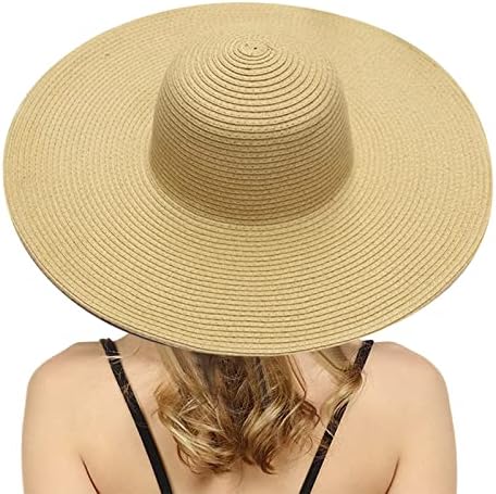 Pălărie de paie de soare pentru femei pălării de vară cu boruri largi pentru femei pălărie de plajă de paie cu boruri largi