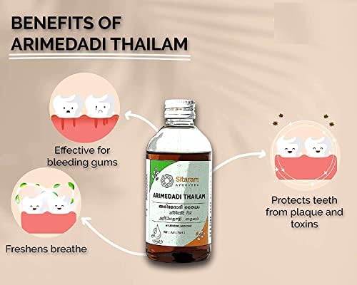 Desko Arimedadi Thailam 200ml | Pregătirea ayurvedică pentru tracțiunea de ulei, inflamații, ulcere în cavitatea orală și gume