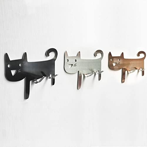 CYGURT din oțel inoxidabil prosop cârlig adeziv cârlig Creativ pisică decorative perete cârlig Baie Bucătărie cârlig