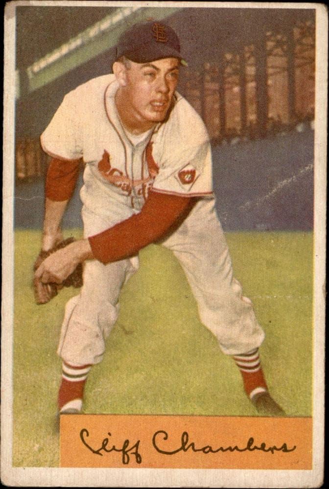 1954 Bowman 126 Cliff Chambers St. Louis Cardinals Cardinale bune