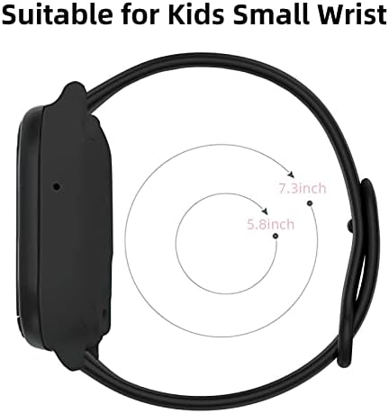 BlackPro 2 Pack Compatibil cu benzi de ceas Gizmo, 20 mm impermeabil silicon Band pentru fete pentru băieți pentru copii