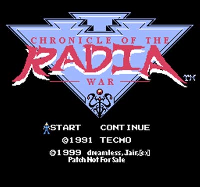 Romgame Chronicle of the Radia War Region gratuit 8 biți Carte de joc pentru 72 de pini Player de jocuri video