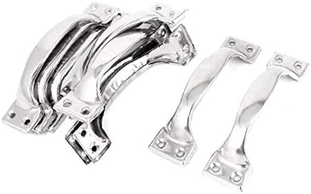 X-DREE din oțel inoxidabil Arch design dulap sertar Dresser USA trage mâner 4.5 Lungime 10 buc (Acero inoxidable Diseemarco