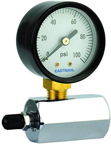 Eastman 45176 Gaut de testare a presiunii gazelor, 100 psi, față de 2 inci