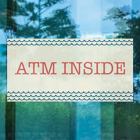 Cgsignlab | „ATM Inside -Nutical Wave” Se agăță de fereastră | 24 x12