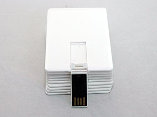 20 unitate flash de 4 GB - pachet în vrac - USB 2.0 Design card de credit colorat în alb