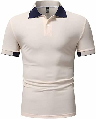 Cămașă de golf pentru bărbați Ozmmyan, cu mânecă scurtă de vară, casual, tricouri polos polos moda slim fit lipel business