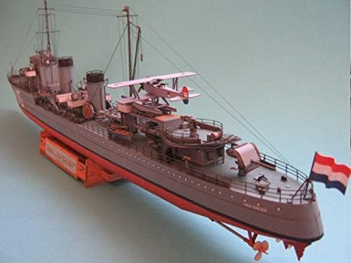 Al Doilea Război Mondial Holland Navy Van Galen Destroyer 3d Paper Model Kit Toy Toy Kids Cadouri