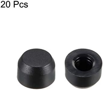 UXCELL 20pcs tactil buton tactil Capace de comutare 3mm Gaur Dia pentru comutator micro tactil de 6x6mm negru