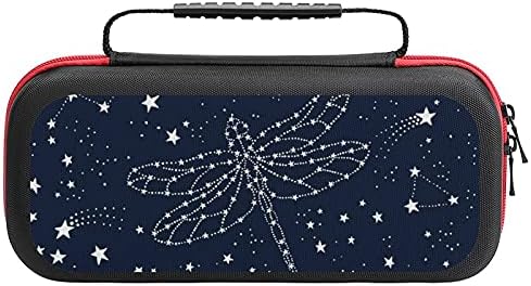 Constelații Dragonfly și stele Imprimate Geantă de depozitare a carcasei pentru comutator Lite și Accesorii Portabil Portabil