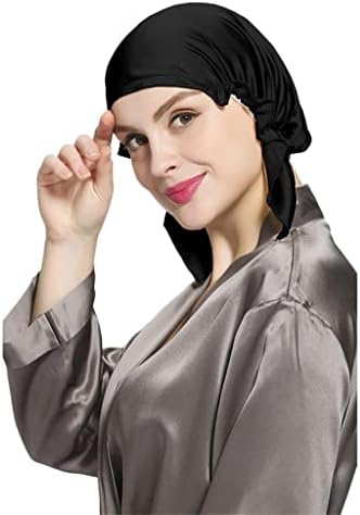 N/A Cap Cap Capac de Silk Long Night Hair Bonnet Smooth Bont pentru femei