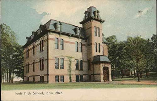 Ionia Liceul Ionia, Michigan MI original antic carte poștală