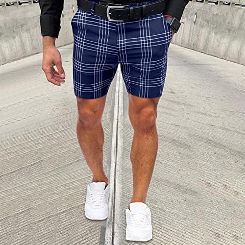Pantaloni scurți de Golf cu model în carouri pentru bărbați, pantaloni scurți de vară pentru bărbați, pantaloni scurți de Golf