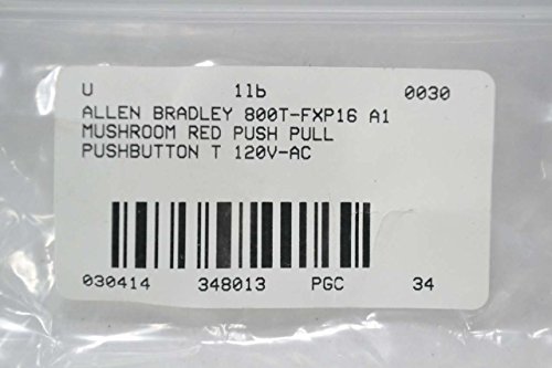 Allen Bradley 800T-FXP16 A1 Mushroom Red Push Pulce Buton T 120V-AC B348013