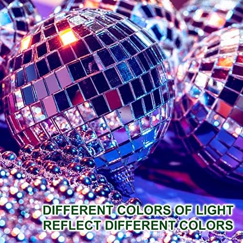 Oglindă Disco bile Set - mini disco Party decor agățat oglindă minge argint Disco bile ornamente reflectorizante design potrivit