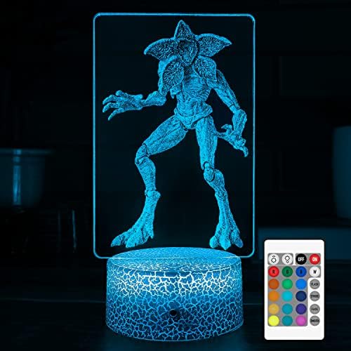Golioklsy 3D Night Light, cu la distanță și inteligent Touch 7 culori + 16 culori Schimbând Opered Dimmable, MULTII SCHIMBAREA