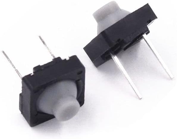 50pcs durabil Professional 2pin 8 * 8 * 5mm întrerupător buton de apăsare tactilă micro comutator vertical întrerupător de