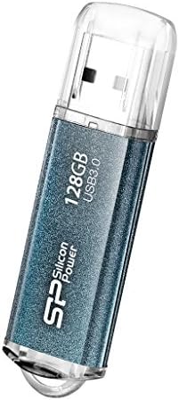 Silicon Power SP128GBUF3M01V1B USB 3.0 Marvel M01 Seria 128GB Corp de aluminiu Blue Icy Blue
