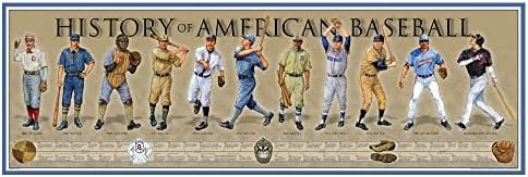 History of American Baseball Poster - 11 3/4 de 36