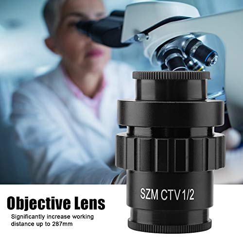 Obiectiv obiectiv microscop, interfață CCD Obiectiv obiectiv microscop Stereo de 25 mm, Obiectiv obiectiv cu montare C de 0,5