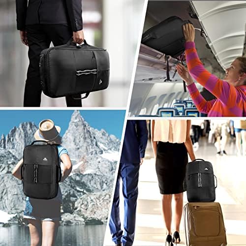 Rucsac de călătorie ușoară pentru bărbați, aprobat de zbor, rulați pe rucsac pentru încălțăminte organizate, valiză convertibilă