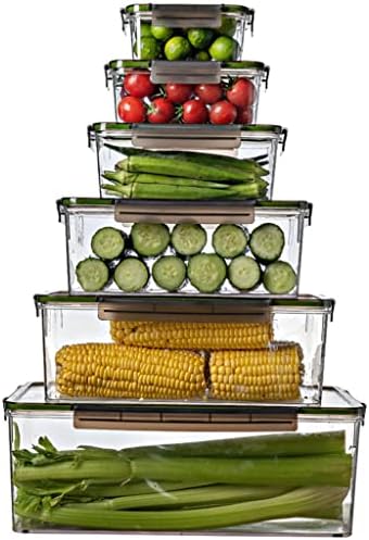 SLNFXC frigider cutie de depozitare legume proaspete și fructe Container coș cu capac cutie de depozitare