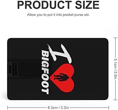 Îmi place Bigfoot USB Drive Card Card Design USB Flash Drive U Disk Thumb Drive 32G