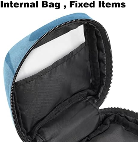 ORYUEKAN sac de depozitare a șervețelului sanitar, pungi portabile reutilizabile cu fermoar Menstrual, pungă de depozitare