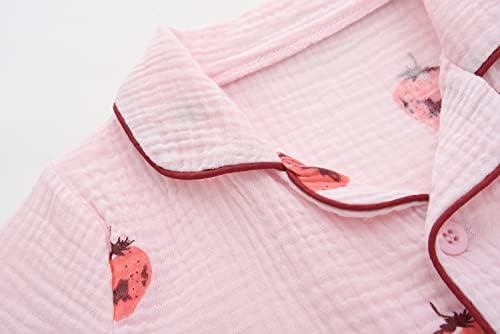 Biniduckling Toddler buton sus Pijamale vara Pijamale pentru Fete Baieti 18 luni - 9 ani