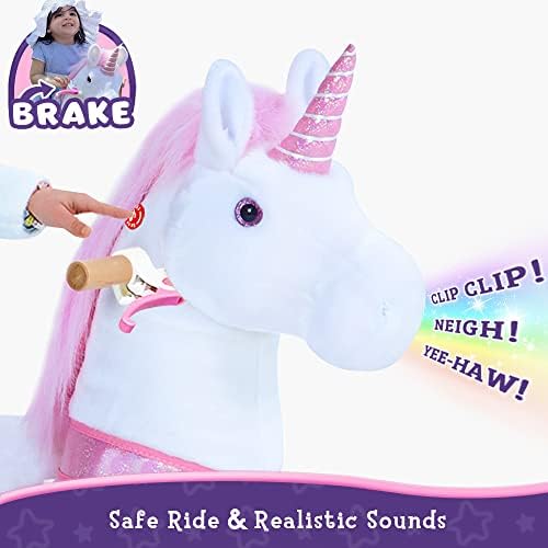 PonyCycle Ride on Unicorn Toys Ux502 cu frâu Roz Mărimea 5 pentru vârsta de peste 7 ani