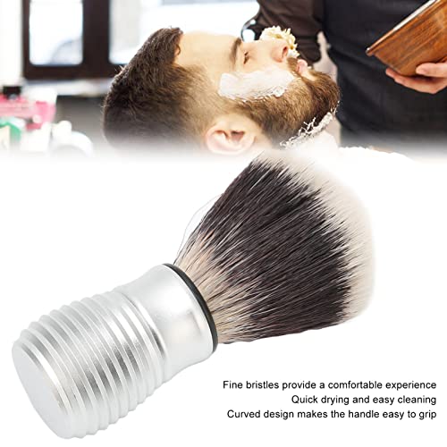 Perie de bărbierit, Uscare rapidă curățare ușoară mâner ușor curbat din aliaj de aluminiu, perie de bărbierit pentru bărbați,