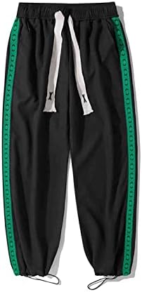 Joggers cu talie înaltă xiloccer pantaloni cu imprimeu solid pentru bărbați pantaloni de pulover pentru bărbați pantaloni pentru