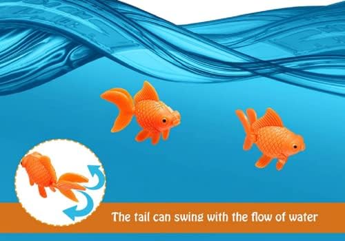 zmgmsm 15 piese artificiale pesti acvariu fantana Goldfish Plastic pește realist artificiale acvariu pește deco în mișcare