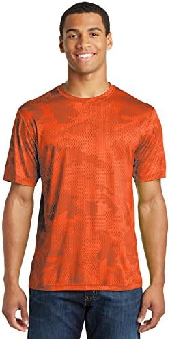 Sport Tek bărbați Umiditate Wicking CamoHex Tee Shirt