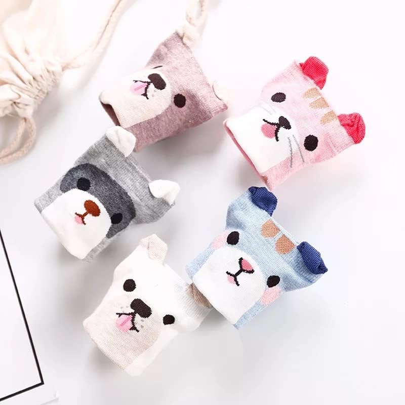 Drăguțe 5 pachete de gleznă pentru animale pentru femei fete și adolescenți câine pisici urs unicorn raci de oi