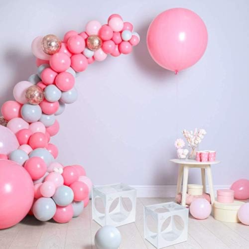 Sodooofan 18 găuri Balloon de plastic Sizer Box cub cubuleți baloane Mărime de dimensiuni pentru decorațiuni cu baloane Arcade