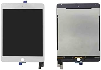 Fixcracked LCD Enc ecran LCD și Digitalizator Touch Glass pentru iPad Mini 4 cu kit de scule profesional （alb）