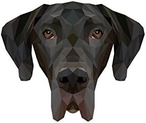 Great Dane, placă ceramică de piatră funerară cu imaginea unui câine, geometrică