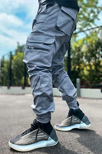 Pantaloni de jogger pentru bărbați Boomlemon reflectorizant tehnic hip hop harem pantaloni punk streetwear tactic pantaloni