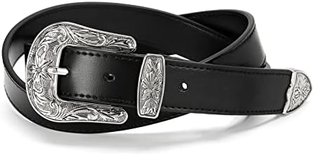 Western Belt pentru femei, 1.1 Cr Cowboy Belt curele din piele pentru femei, Curele de țară pentru femei cu cataramă Vintage