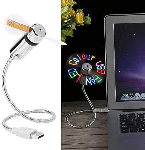 OUMIJ USB LED RGB Fan programabil Flexibil LED programabil afișare Mini RGB USB Fan pentru laptop pentru caiet pentru PC