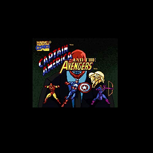 Romgame Captain America and the Avengers NTSC Versiunea 16 Bit 46 Pin Big Grey Game Card pentru jucătorii din SUA